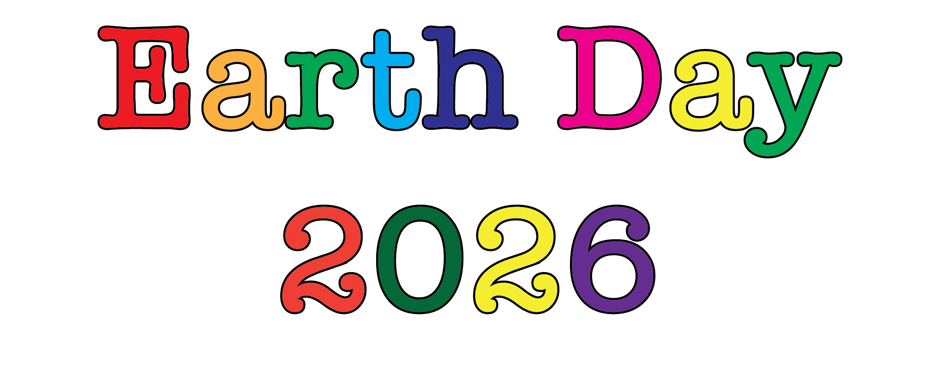text saying earth day 2026